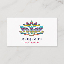 モダンな最小主義のホワイトゴールドのはすヨガのインストラクター 名刺