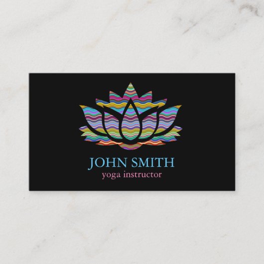 モダンな最小主義のホワイトゴールドのはすヨガのインストラクター 名刺 (正面)