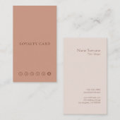 モダンな最小主義のレイアウトのコーヒーロイヤリティの垂直 名刺 (正面/裏面)