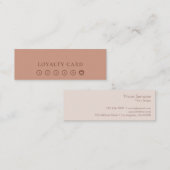 モダンな最小主義のレイアウトのタイプエラーの暖かいコーヒーロイヤリティ スキニー名刺 (正面/裏面)