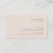 モダンな最小主義のレイアウトのタイプエラーの暖かいコーヒーロイヤリティ 名刺 (裏面)