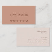 モダンな最小主義のレイアウトのタイプエラーの暖かいコーヒーロイヤリティ 名刺 (正面/裏面)