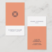 モダンな最小主義のレイアウトのタイポグラフィのロゴの垂直 名刺 (正面/裏面)