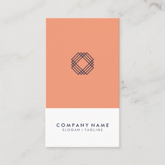 モダンな最小主義のレイアウトのタイポグラフィのロゴの垂直 名刺 (正面)