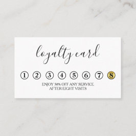 モダンな最小主義のロイヤリティカード 名刺