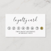 モダンな最小主義のロイヤリティカード 名刺 (正面)