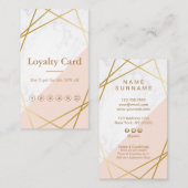 モダンな最小主義の大理石の縦のロイヤリティ 名刺 (正面/裏面)