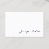 モダンな最小主義の専門のエレガント滑らかにします 名刺 (正面)