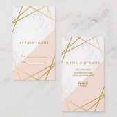 モダンな最小主義の幾何学的な縦のアポイントメント 名刺 (正面/裏面)