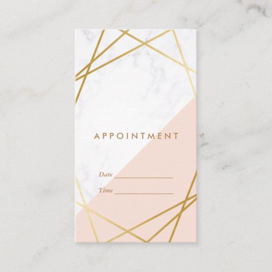 モダンな最小主義の幾何学的な縦のアポイントメント 名刺 (正面)