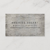 モダンな最小主義の木製板運転者のプロフェッショナル 名刺 (裏面)