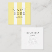 モダンな最小主義の正方形の名刺 スクエア名刺 (正面/裏面)