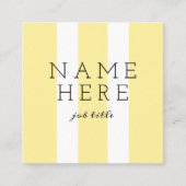 モダンな最小主義の正方形の名刺 スクエア名刺 (正面)