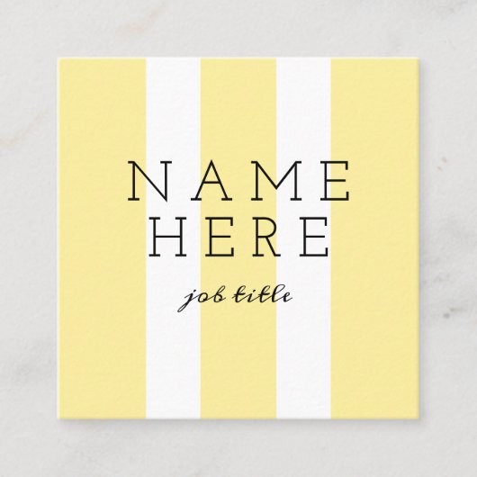 モダンな最小主義の正方形の名刺 スクエア名刺 (正面)