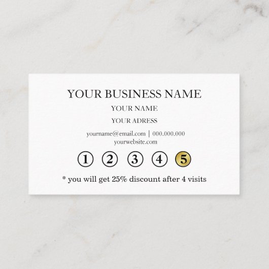 モダンな最小主義の赤いハートのロイヤリティカード 名刺 (裏面)