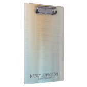 モダンな最小主義の銀製の反射 クリップボード (右)