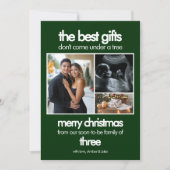 モダンな最高のギフト グリーン クリスマス 妊娠発表 (正面)