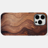 モダンな木の動きパターン 高級感のあるおしゃれなデザイン Case-Mate iPhoneケース (裏面 (横))