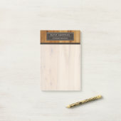 モダンな木目 おしゃれでプロフェッショナルなデザイン ポストイット (デスク上)