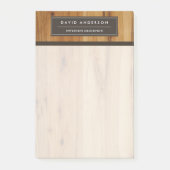 モダンな木目 おしゃれでプロフェッショナルなデザイン ポストイット (正面)