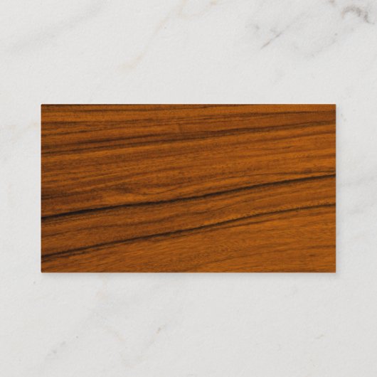 モダンな木製の穀物の芸術及び骨董屋 名刺 (裏面)
