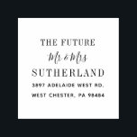 モダンな未来のミスター&ミセススクリプト 返信住所 セルフインキングスタンプ<br><div class="desc">モダンな未来のミスター&ミセススクリプト 返信住所のセルフインキングスタンプ。 「パーソナライズ」ボタンをクリックして簡単にカスタマイズできます。
他のインクパッドカラーもご購入いただけます。</div>