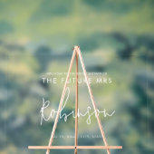 モダンな未来の花嫁のためのウェルカムサイン 白 アクリルサイン (ニュートラル)