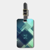 モダンな未来派の芸術のガラス大理石カバー ラゲッジタグ (正面縦)