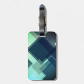 モダンな未来派の芸術のガラス大理石カバー ラゲッジタグ (裏面縦)