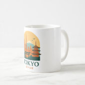 モダンな東京日本旅行 | モダン コーヒーマグカップ (正面右)