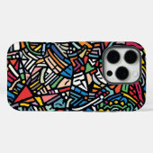 モダンな柄の抽象柄 Case-Mate iPhoneケース (裏面 (横))
