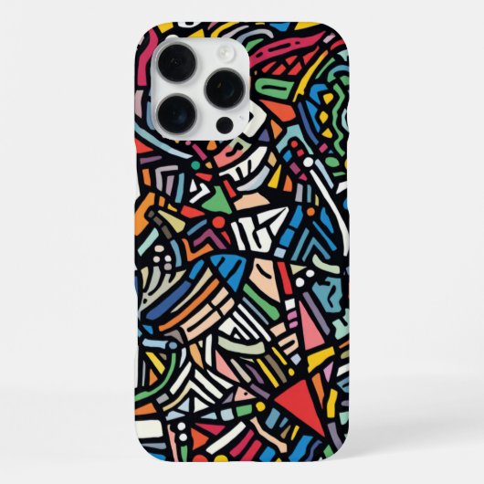 モダンな柄の抽象柄 iPhoneケース (裏面)