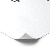 モダンな柑橘類のレモン ガーデン ブライダル シャワー ウェルカム ポスター (角)