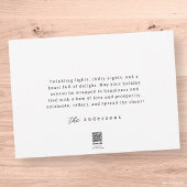 モダンな格子柄のクリスマスカスタムファミリーフォト シーズンカード