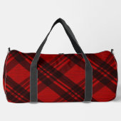 モダンな格子柄のSamsung Galaxy S21 Plus ダッフルバッグ (正面)