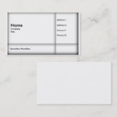 モダンな格子縞の名刺 名刺 (正面/裏面)