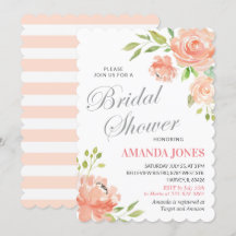 モダンな桃色の芍薬 フラワーブライダルシャワー エレガント