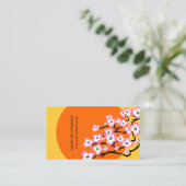 モダンな桜の名刺 名刺 (スタンド正面)