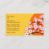 モダンな桜の名刺 名刺 (裏面)