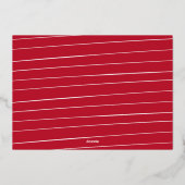 モダンな楽しいゴールドの6枚写真クリスマスコラージュ 箔シーズンカード (裏面)