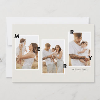 モダンな楽しい写真 シーズンカード