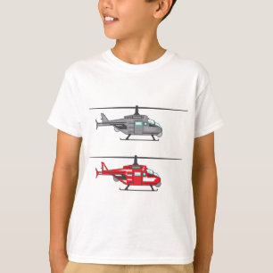モダンな概念のヘリコプター Tシャツ