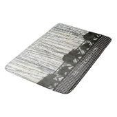 モダンな樺の木の森林ロッジはnのバッファローの格子縞に耐えます バスマット (アングル)