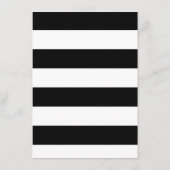 モダンな歓迎の場のデザイン 幅広のストライプにヴィンテージのバラ エンクロージャーカード (裏面)