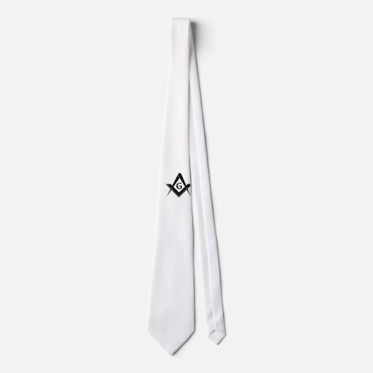 モダンな正方形およびコンパスのタイ ネクタイ (正面)