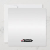 モダンな正方形のはっきりしたな緑の移動発表 案内状 (裏面)