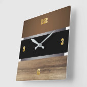 モダンな正方形の柱時計 スクエア壁時計 (傾斜)