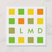 モダンな正方形 スクエア名刺 (正面)