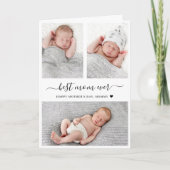 モダンな母の日のマルチ写真折りカード カード (正面)