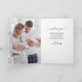 モダンな母の日のマルチ写真折りカード カード (内部)